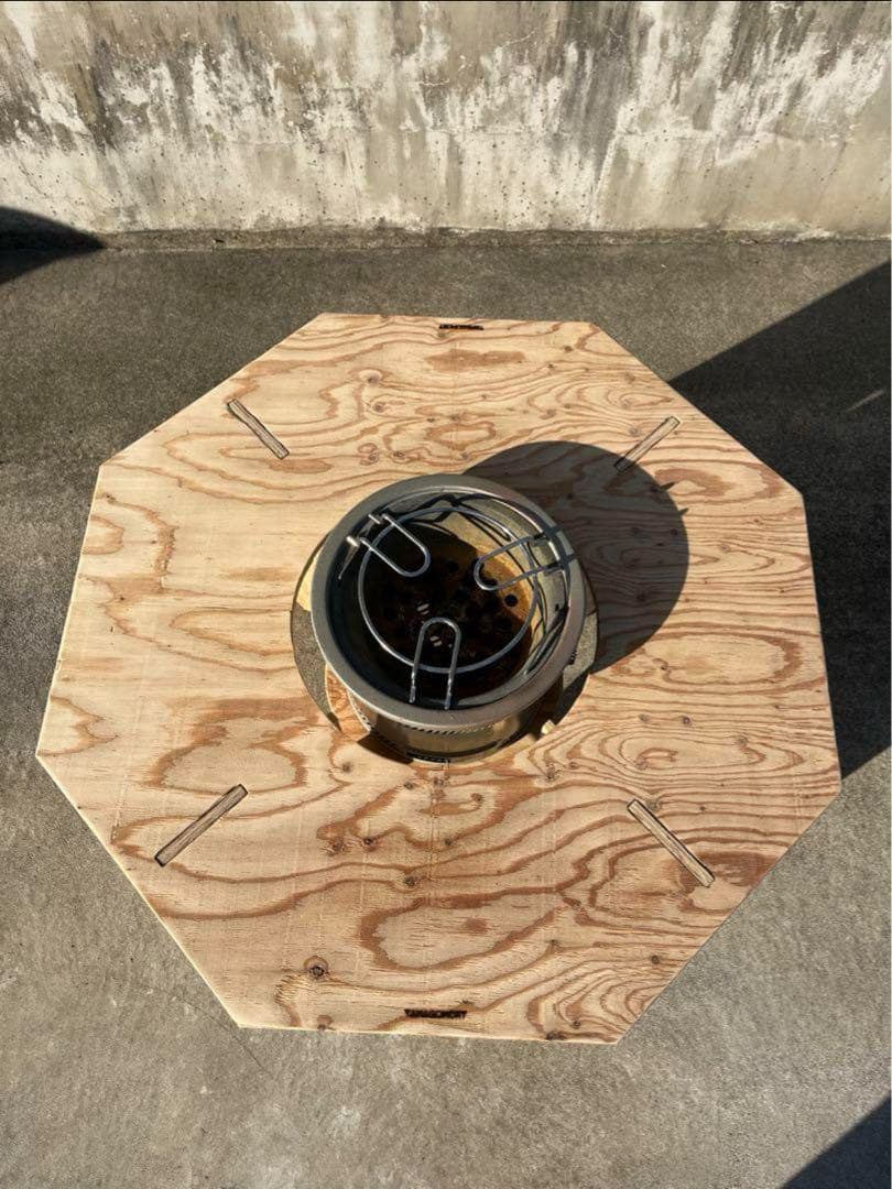 YAMAGOMORY 八卓　　High 七輪テーブル　折り畳み