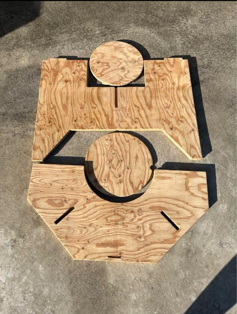 YAMAGOMORY 八卓　　High 七輪テーブル　折り畳み