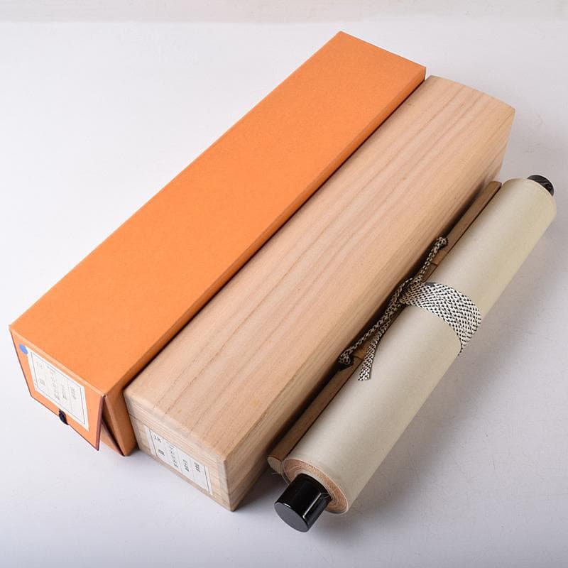 eyeknow74　掛軸　前大徳福本積應筆　一行書瀧　共箱　C　7689G