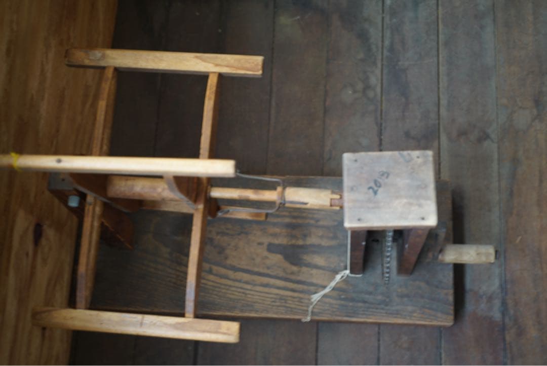 稀少/アンティーク/当時物/蔵出し/古道具/鉄製/糸巻き機/糸巻き/歯車/