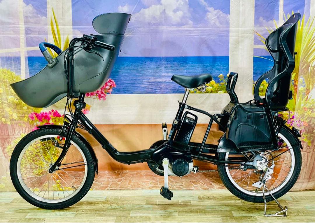 Y2270パナソニックギュット⭐️12AH人気モデル！子供乗せ電動アシスト自転車