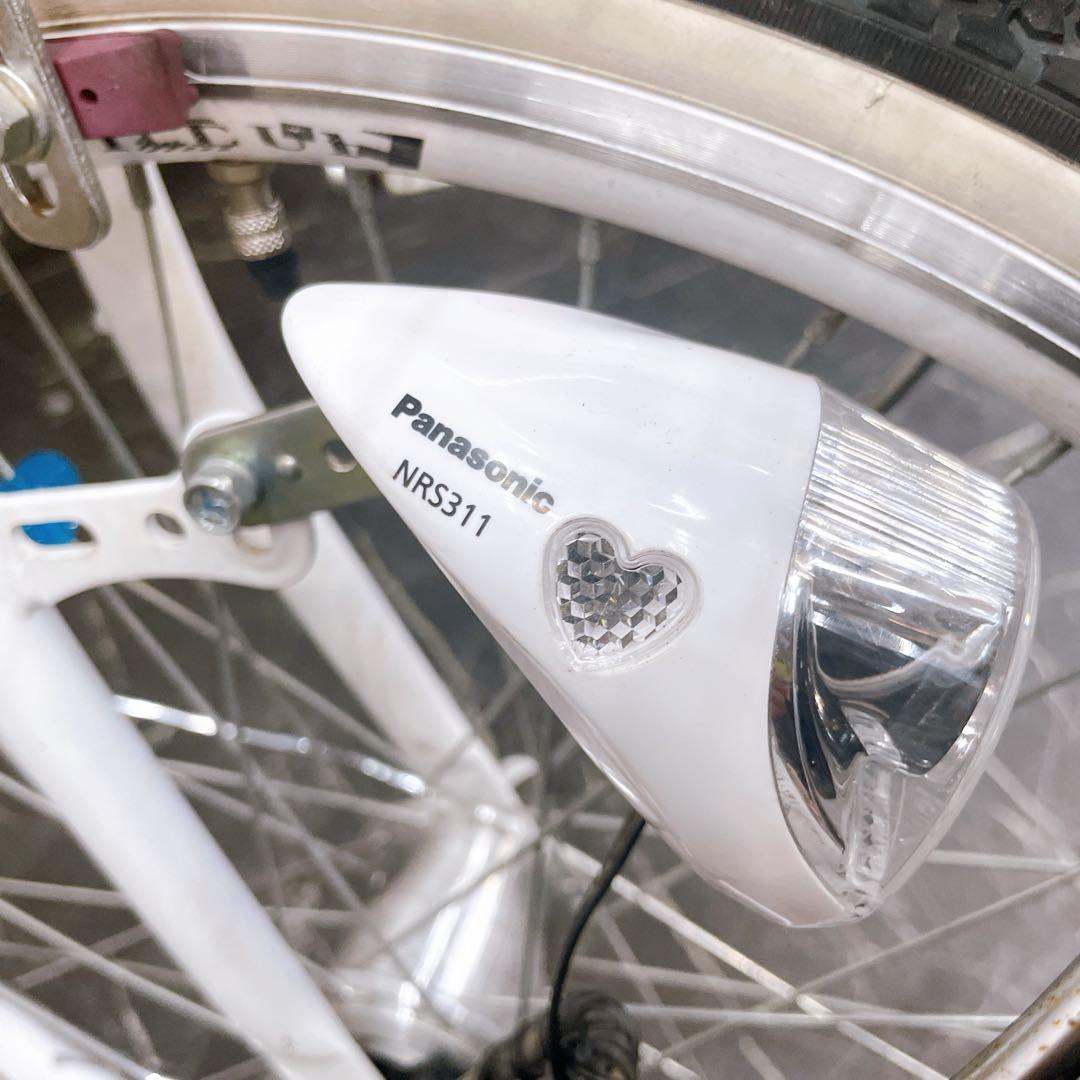 【12】子供用自転車 子供車 ホワイト 22インチ シングル