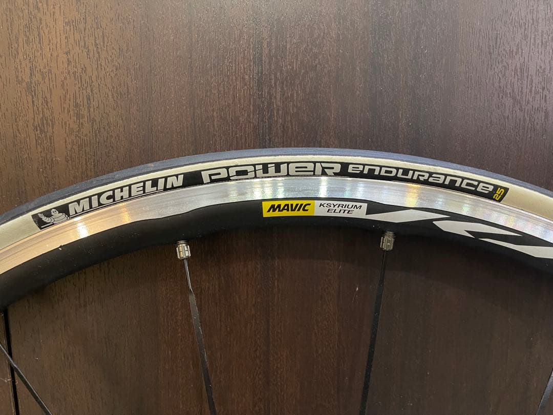 MAVIC KSYRIUM ELITE完組ホイール リムブレーキ　ホワイトハブ