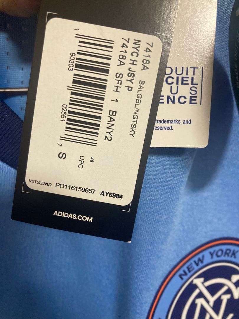 元スペイン代表　ビジャ　ニューヨークFC サイン入り　正規品ユニフォーム