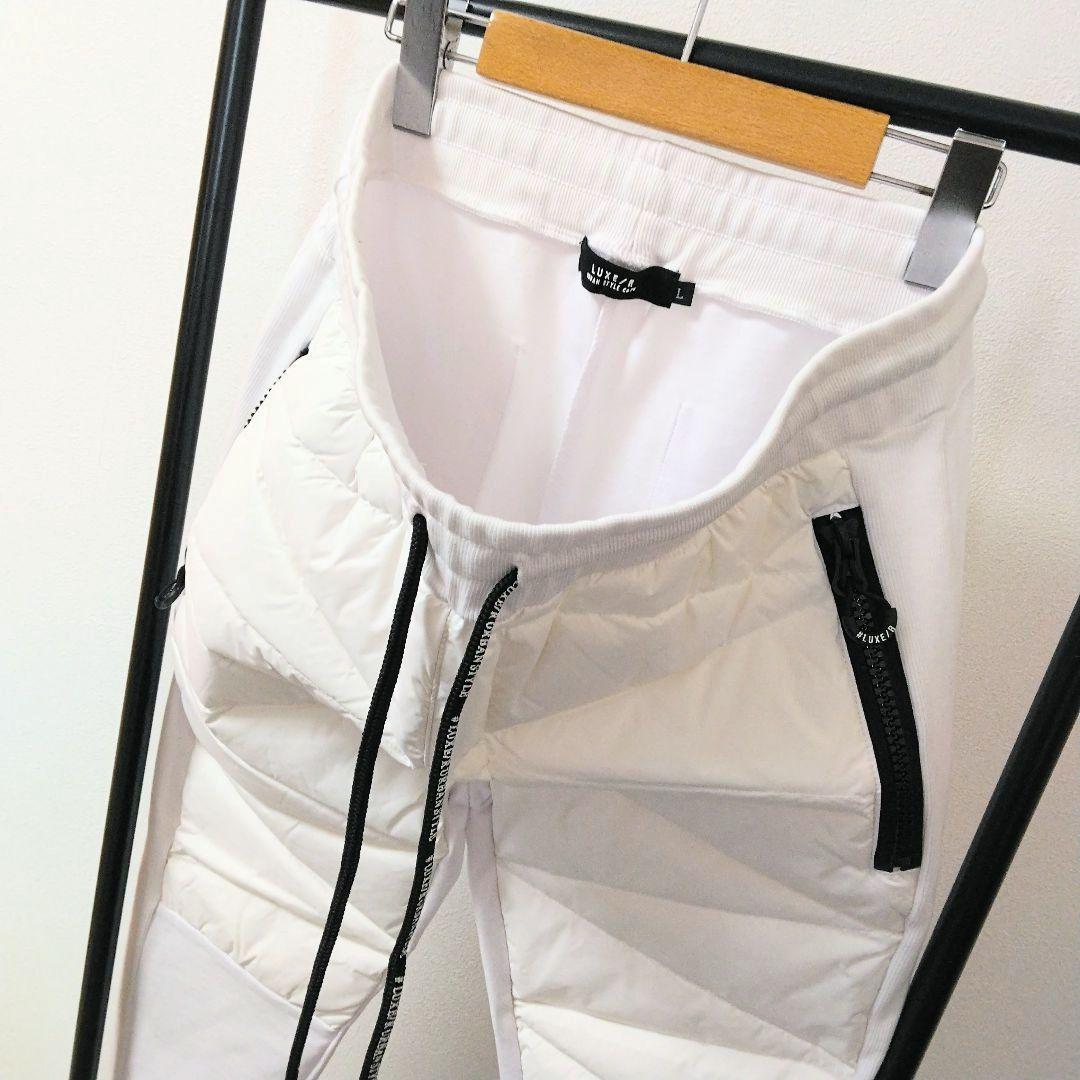 [サンプルSALE /D332 ] LUXE/R ダウン×ポンチ切り替えパンツ