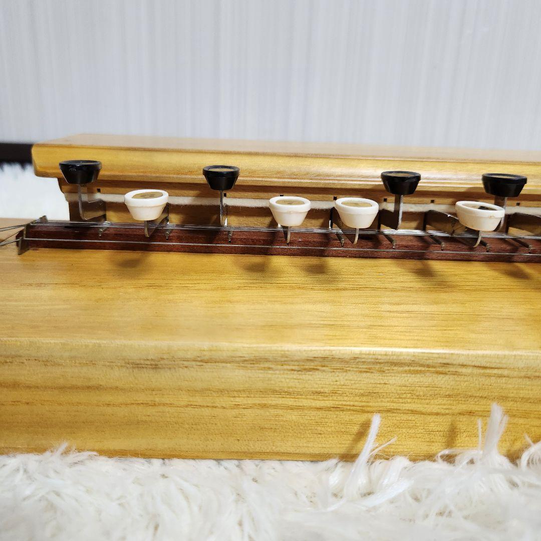 【美品♪アンプ音出し確認済】スズキ 高級手工芸 大正琴 桐 電気