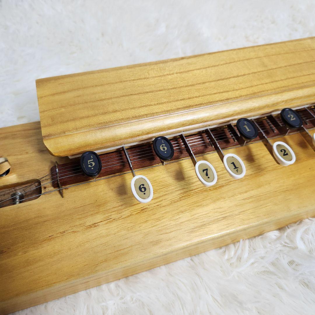 【美品♪アンプ音出し確認済】スズキ 高級手工芸 大正琴 桐 電気