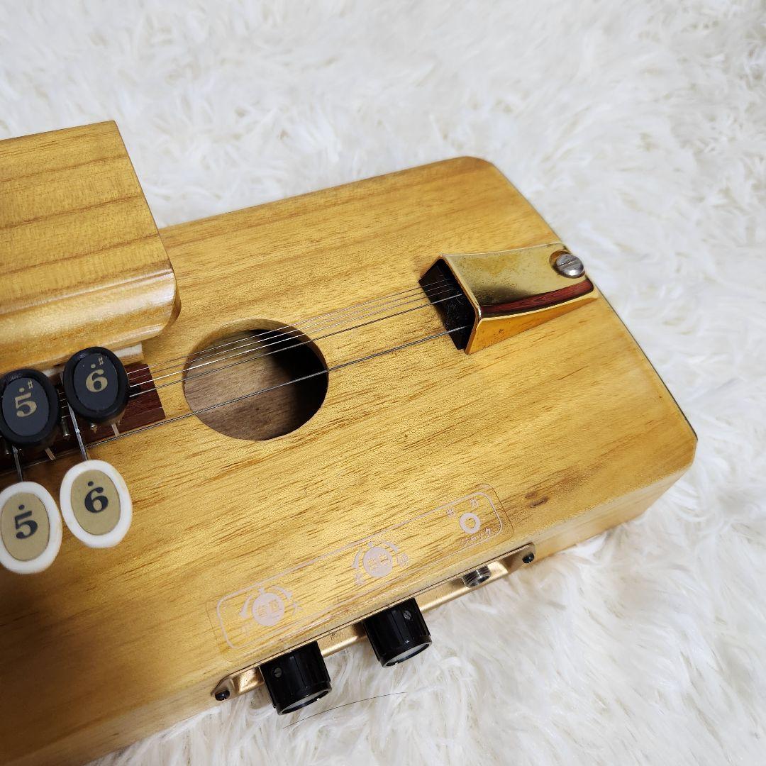 【美品♪アンプ音出し確認済】スズキ 高級手工芸 大正琴 桐 電気