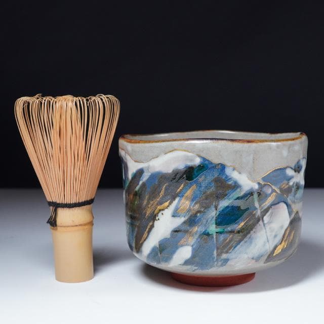 永楽即全　乾山写雪峰茶碗　共箱　茶道具　永楽善五郎　千家十職　京焼