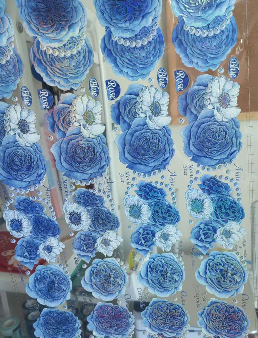 巻売 371★ 海外 マスキングテープ マステ PET 装飾 花 炫彩