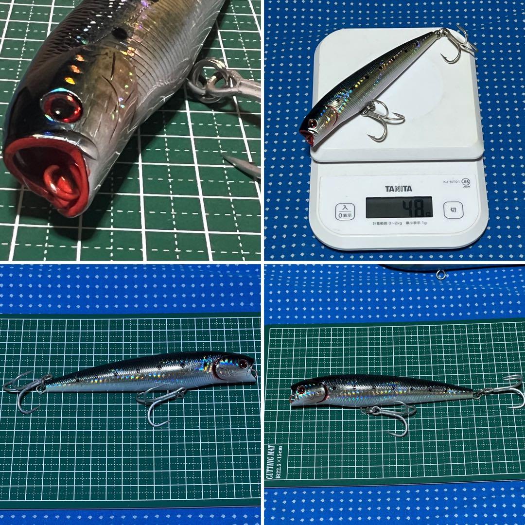 ハードルアーセット ／ポッパー／多色 ／海釣り用