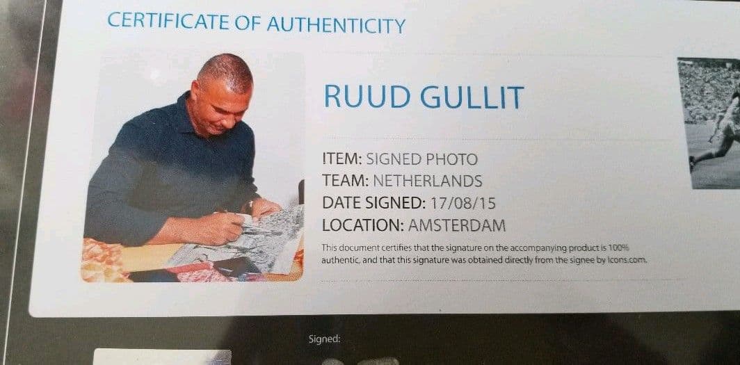 ICONS　フリット　ルート・フリット　直筆サイン、サイン　フォトグラフ　写真