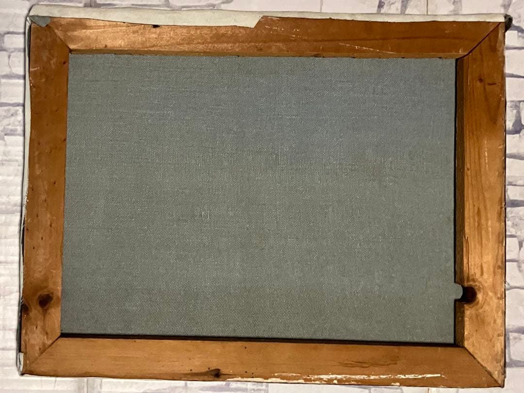 ビンテージ品★KN作・風景画・肉筆の油彩画