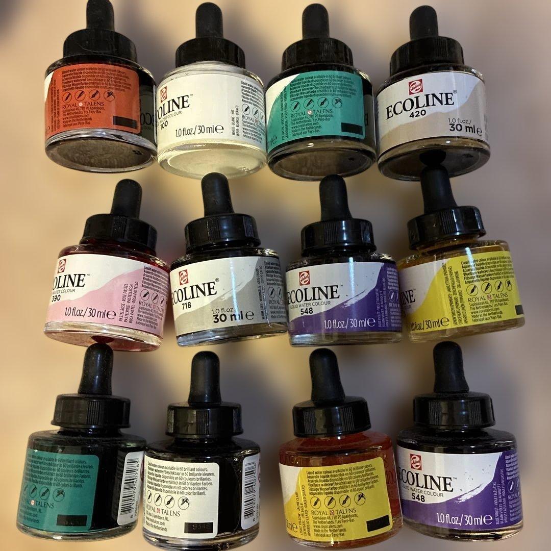 ECOLINE カラーインク　 インクセット 30ml 12本セット