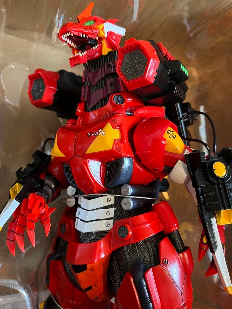 東宝30cmシリーズ　3式機龍　2003 重武装型　エヴァ2号機　フィギュア