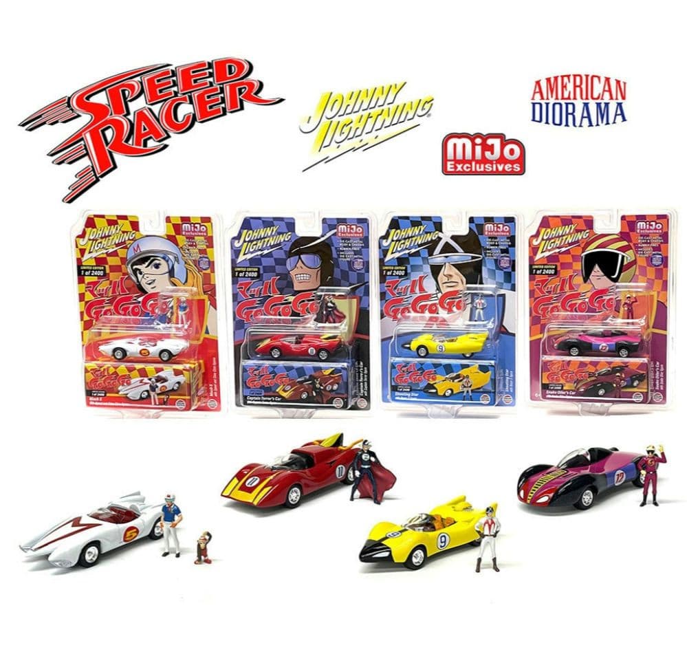 スピードレーサー 4アソート ウィズ　アメリカン・ジオラマ・フィギア -　セット