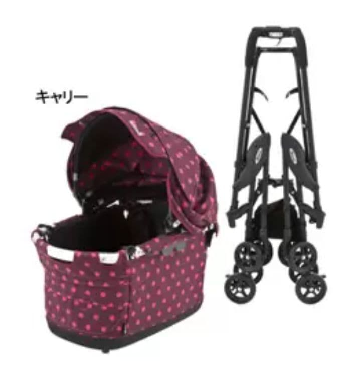 Compet コムペットミリミリ ルビードット 軽量分離型ペットカート