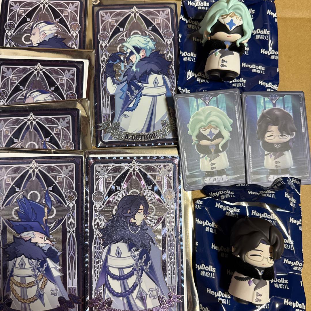 原神　ドットーレ　博士　パンタローネ 富者　フィギュア　ホログラムカード　執行官