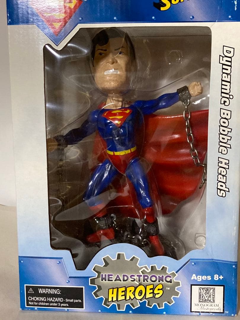 スーパーマン　ボビンヘッド人形