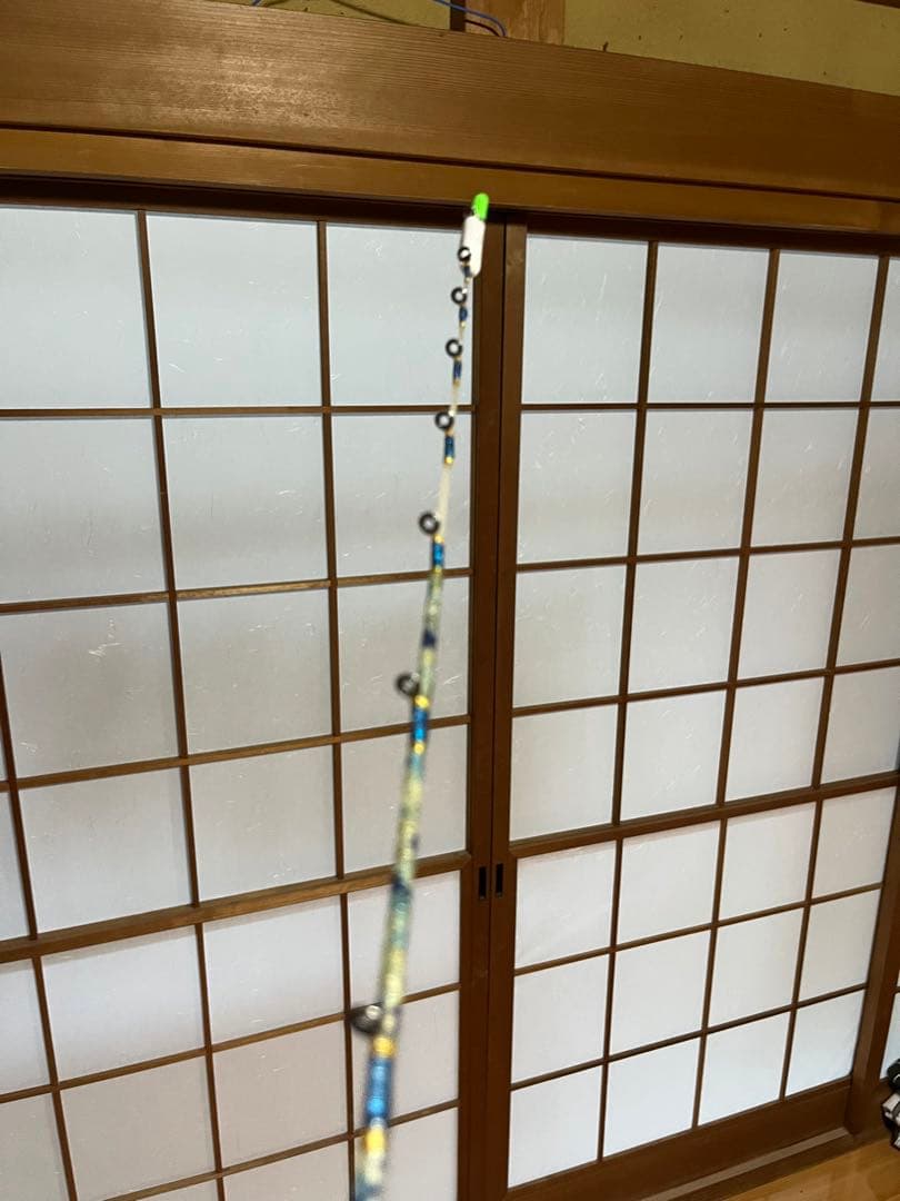 [ふらんく］伊勢海老竿　約　144cm 抜き差し仕様　和柄