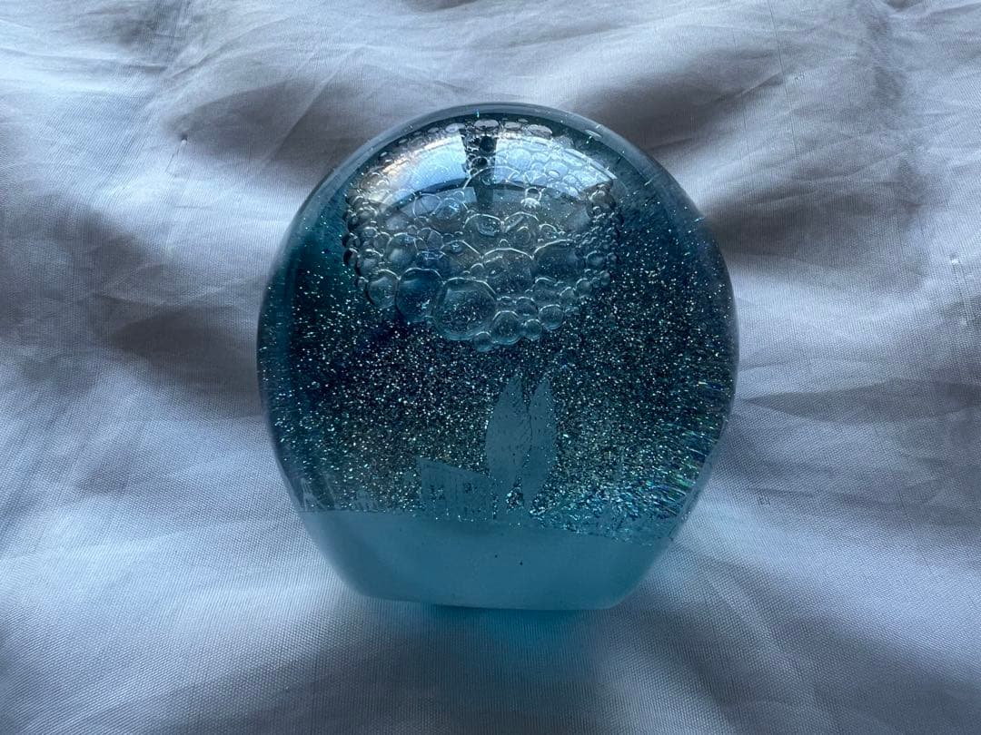 ★金津沙矢香・新品・送料込★スノードーム ブルーマーブル ブルーマーブルの海辺