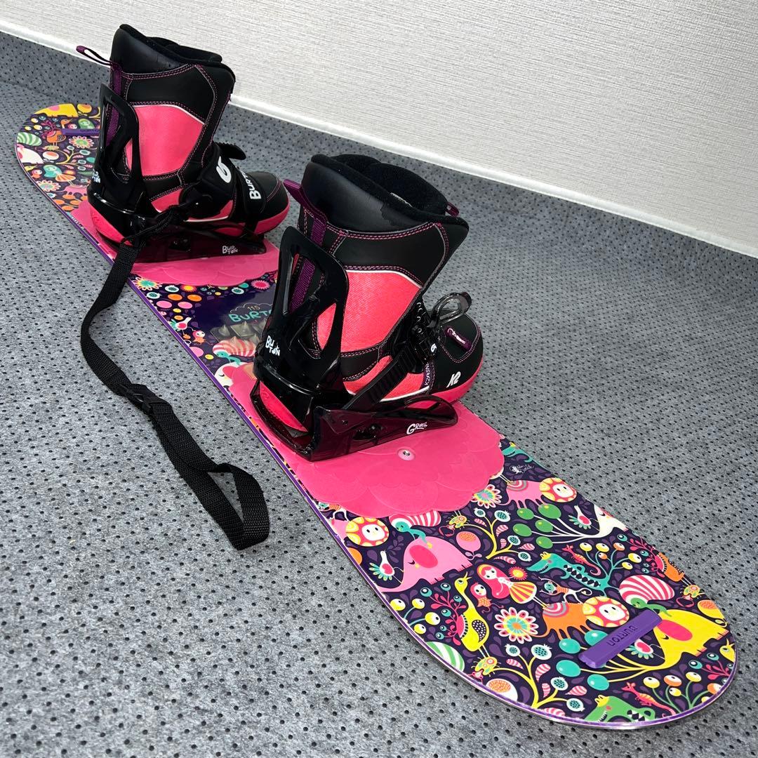 ５回使用 キッズスノーボード BURTON 115cm×バイン×BOAブーツ