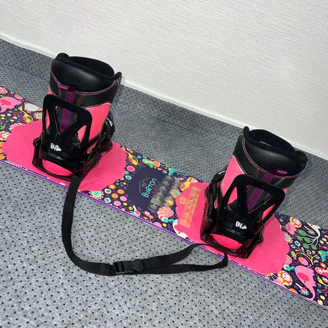 ５回使用 キッズスノーボード BURTON 115cm×バイン×BOAブーツ