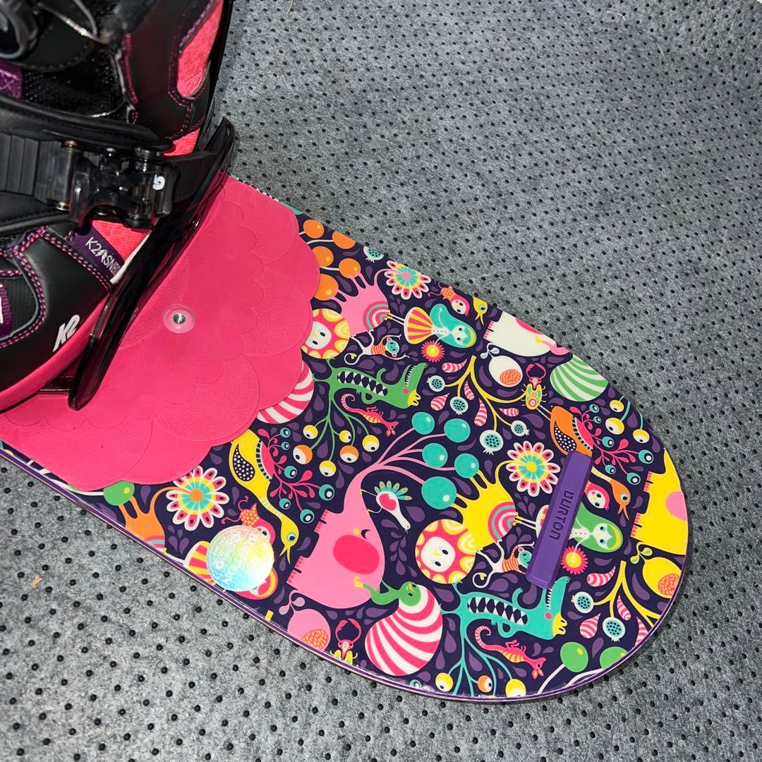 ５回使用 キッズスノーボード BURTON 115cm×バイン×BOAブーツ