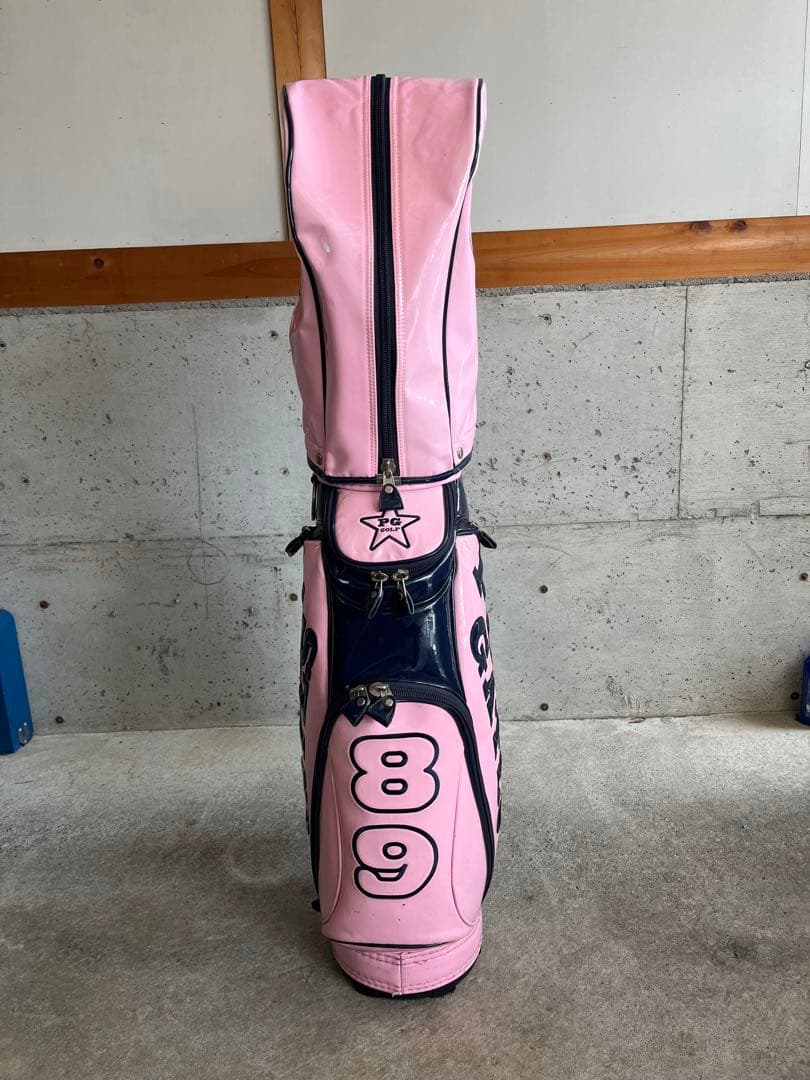 PEARLY GATES キャディバッグ ピンク/ネイビー