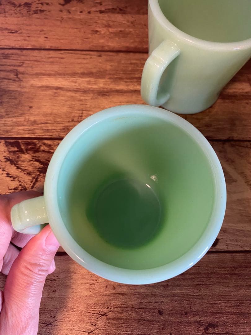 Fire-King ファイヤーキング マグ 1950年代　初期 肉厚　3個