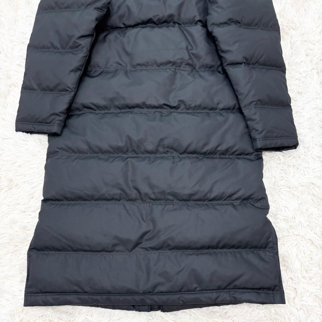 【美品】ASICS ダウン ベンチコート ロング Mサイズ フェザー30%