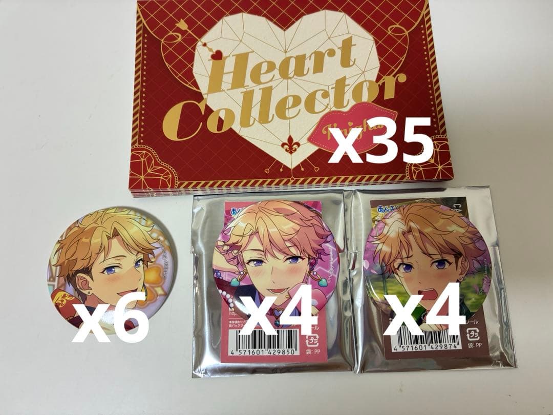 あんスタ 鳴上嵐 缶バッジ ハートコレクター 歌詞カード まとめ売り
