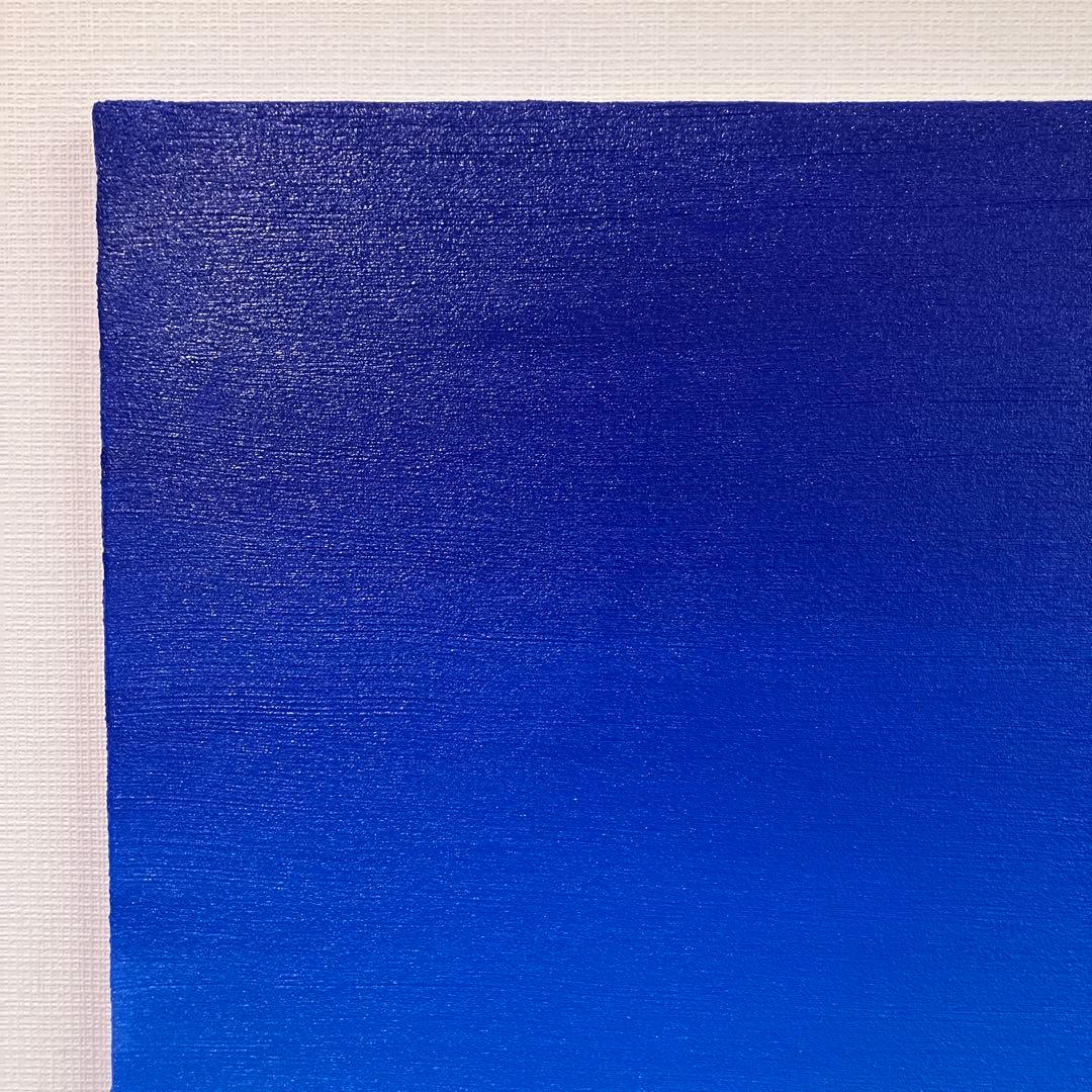 絵画　油絵　原画　青い記憶　青　グラデーション　抽象画　Ｆ8サイズ　Ｓ.Ｉ