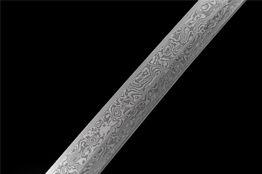 【墨痕】石洗模様スチールリング模様武士刀日本刀 模造刀 居合刀