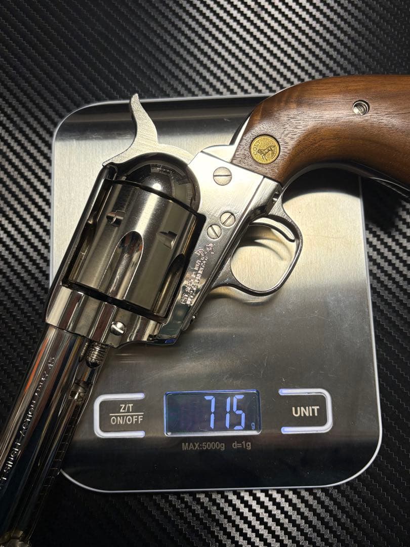 タナカワークス　コルトSAA シビリアン　ニッケルフィニッシュ　木製グリップ