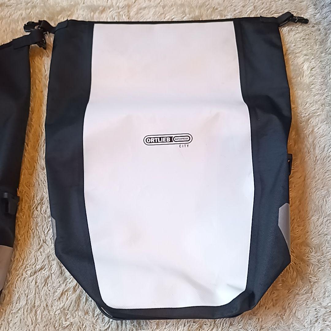 美品　ORTLIEB CITY パニアバック　ホワイト　40L(ペア)