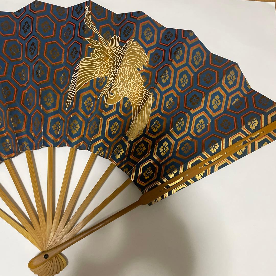 8 舞扇 観世流 能楽御舞扇子司 十松屋福井謹製　豪華 金箔 記念品