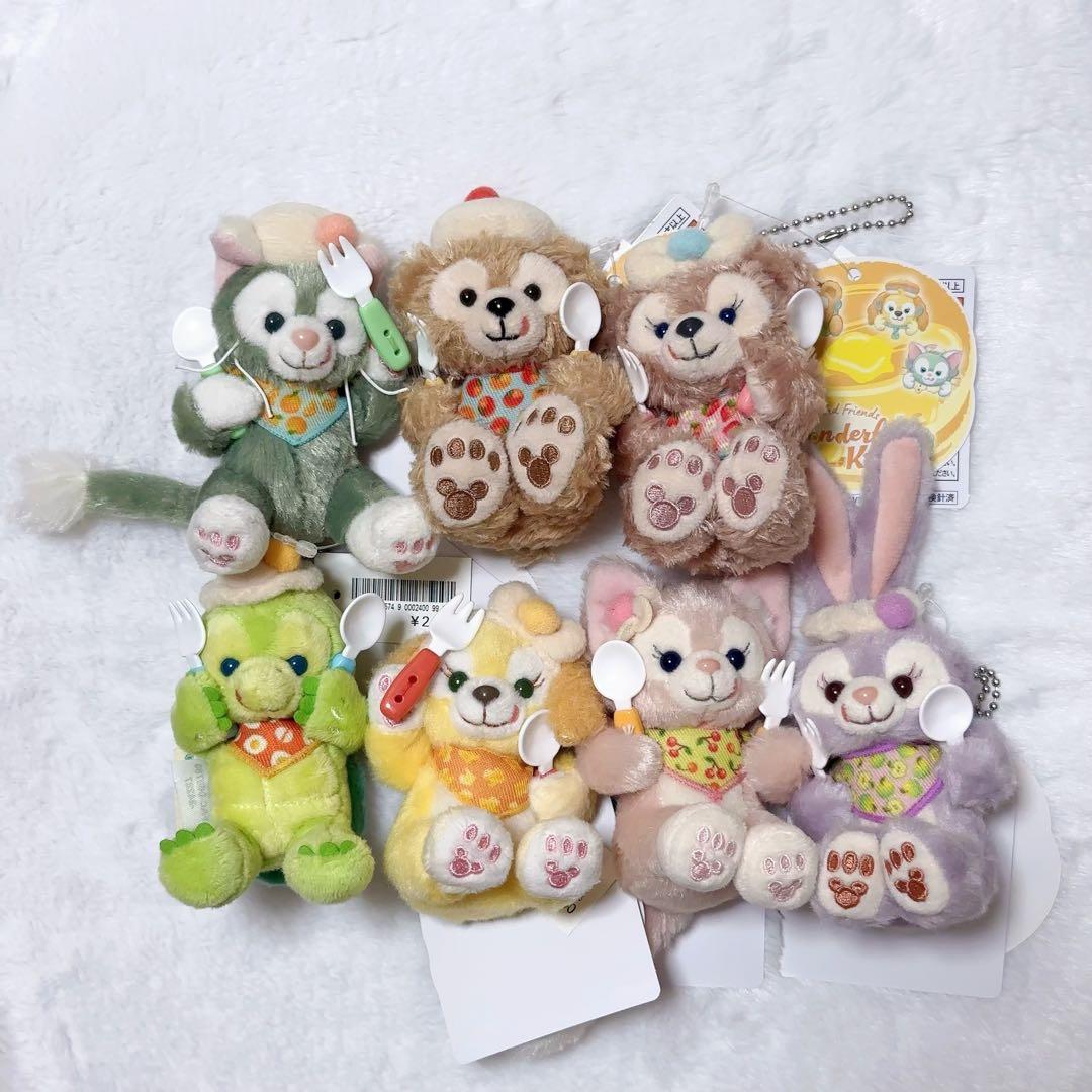 【新品】ダッフィー ワンダフルキッチン ぬいぐるみストラップ7種セット