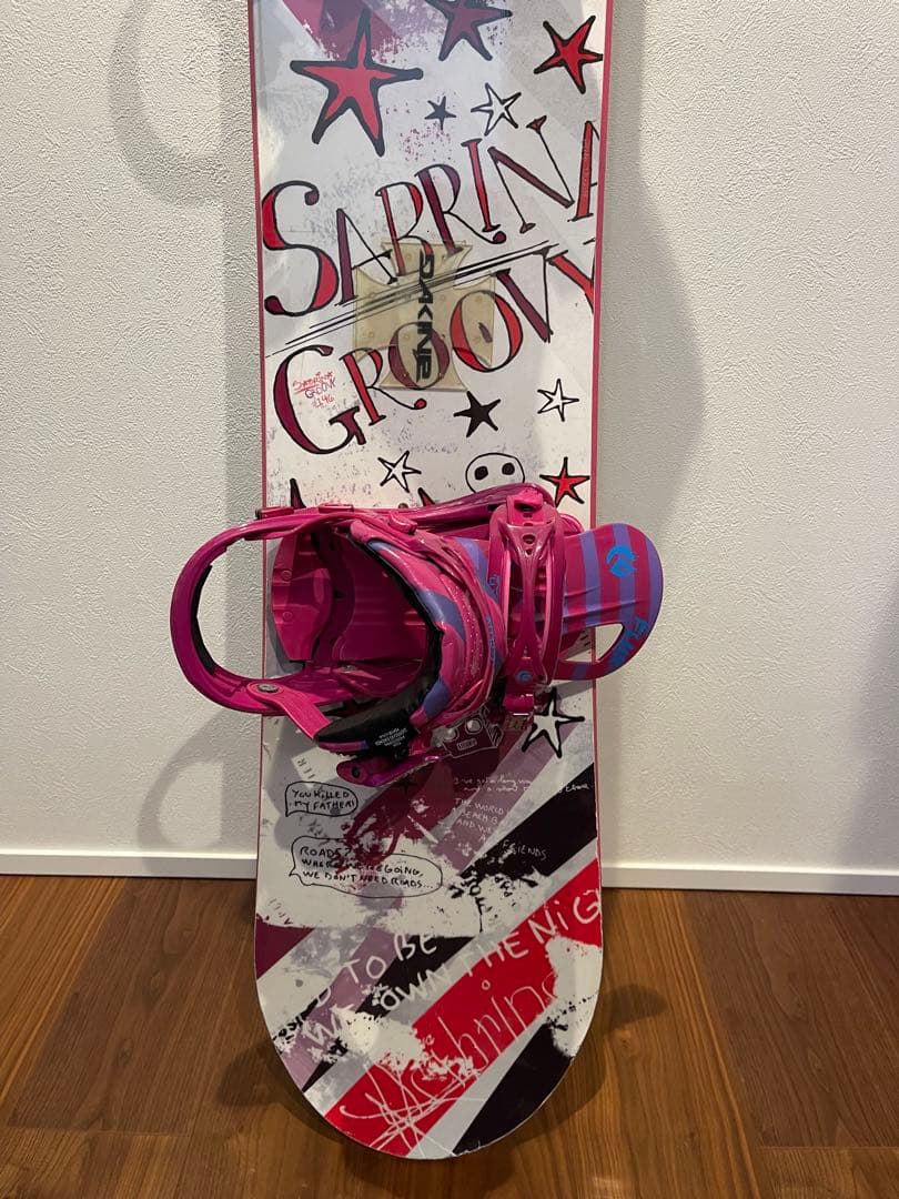 SABRINA GROOVY スノーボード FLUX ビンディングセット146㎝