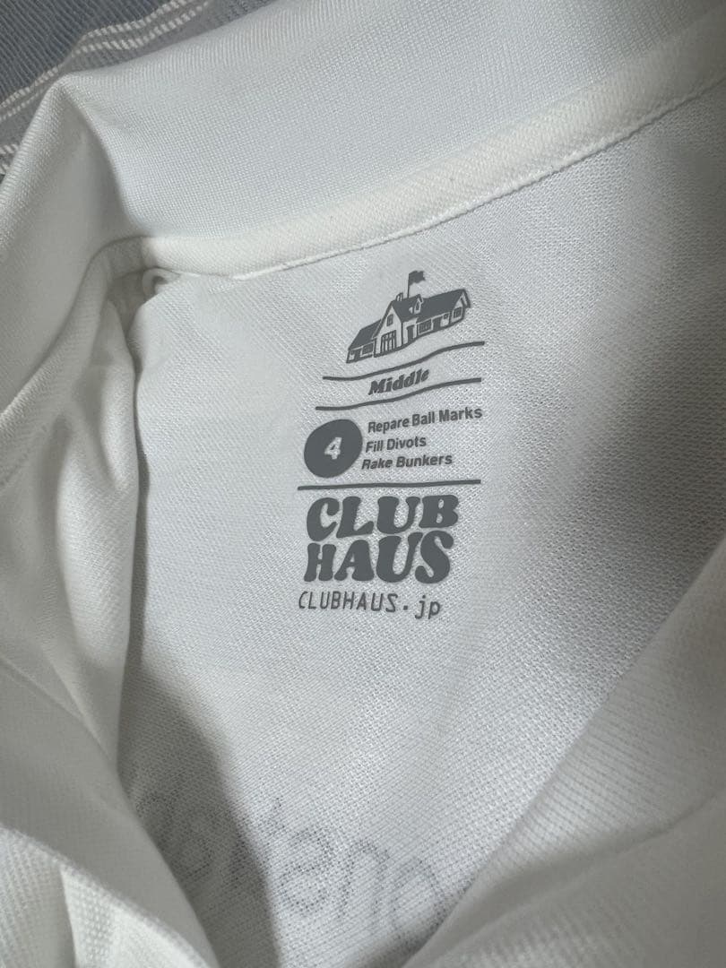 Clubhaus×Callawayコラボポロシャツ メンズMサイズ 白
