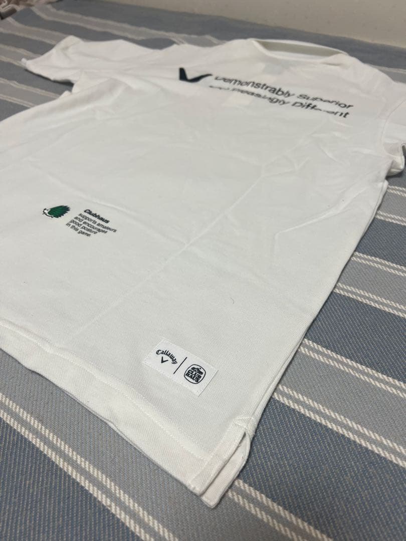 Clubhaus×Callawayコラボポロシャツ メンズMサイズ 白