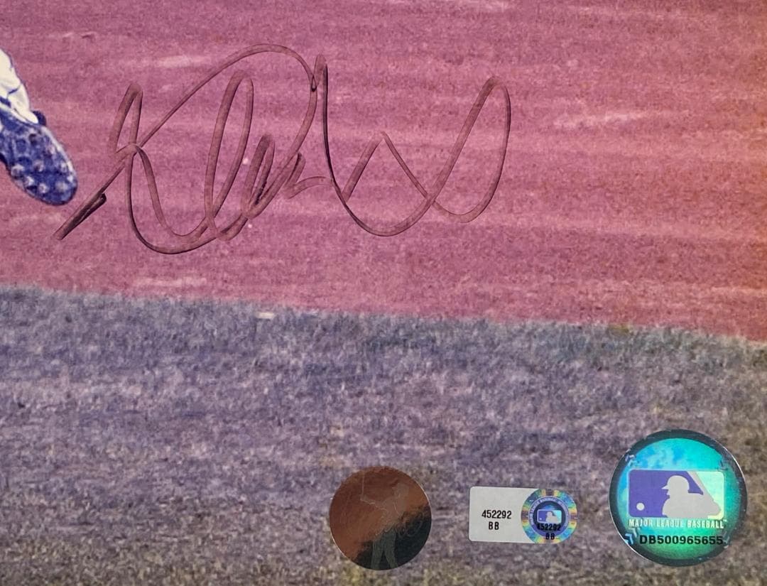 イチロー（マリナーズ）のサイン入り写真（フレーム付）