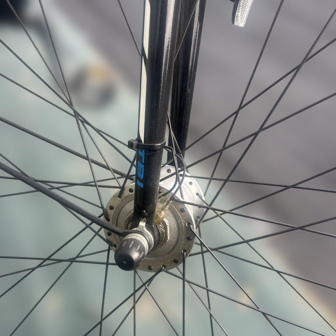 ブリヂストン クロスバイク 内装7段 ダイナモ 黒 27型