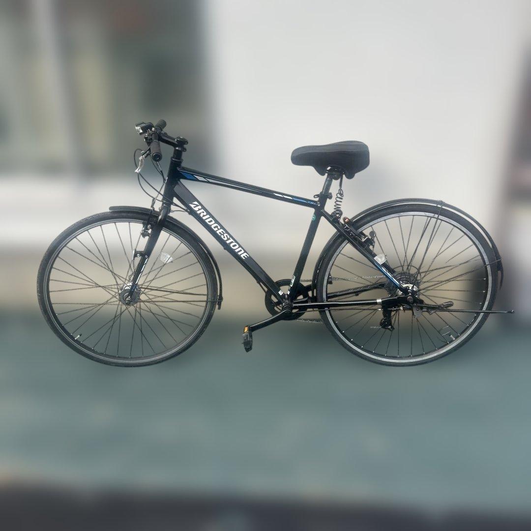 ブリヂストン クロスバイク 内装7段 ダイナモ 黒 27型