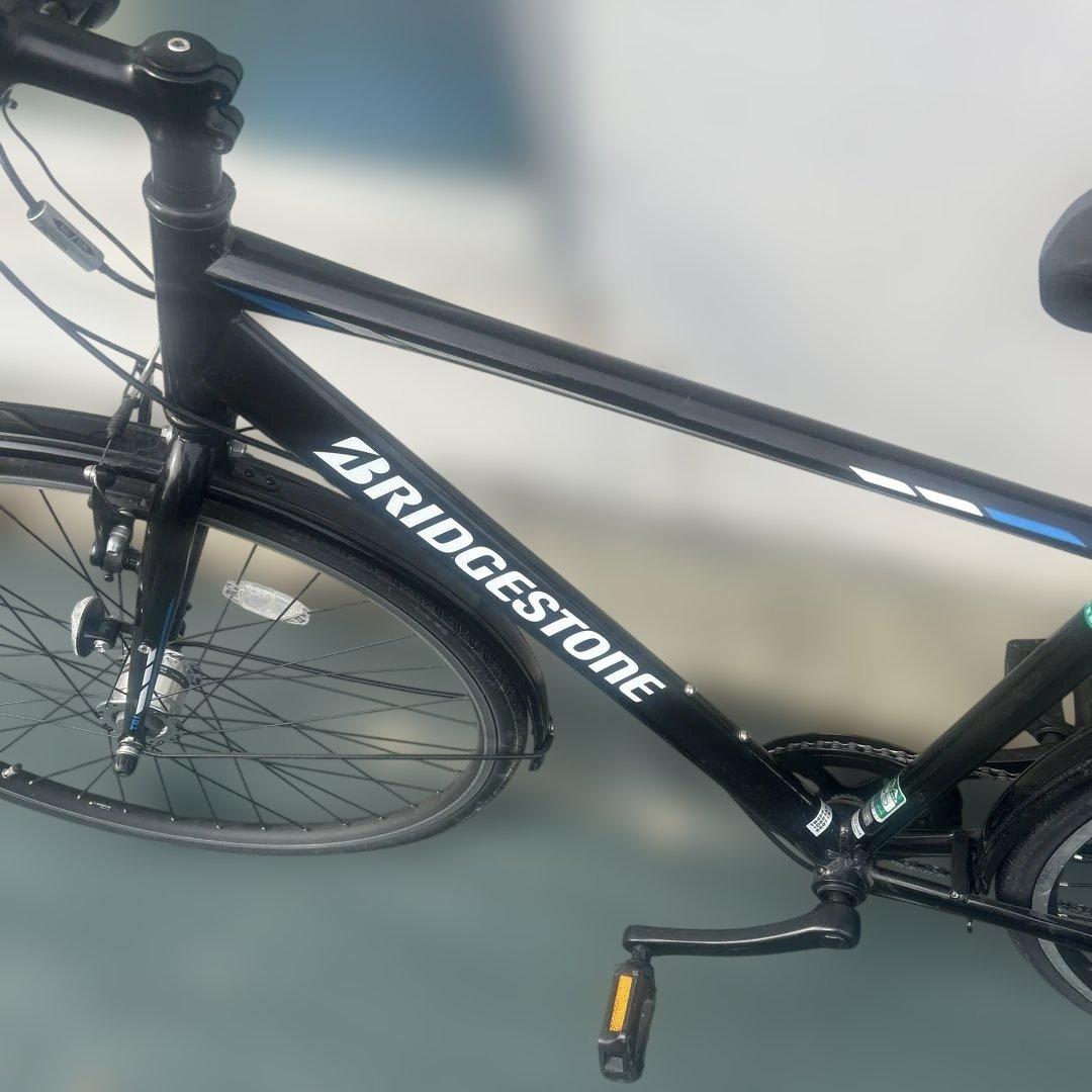 ブリヂストン クロスバイク 内装7段 ダイナモ 黒 27型