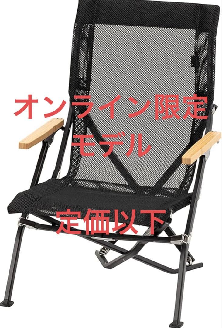 スノーピーク( peak) ローチェア30 リッチブラック　メッシュ