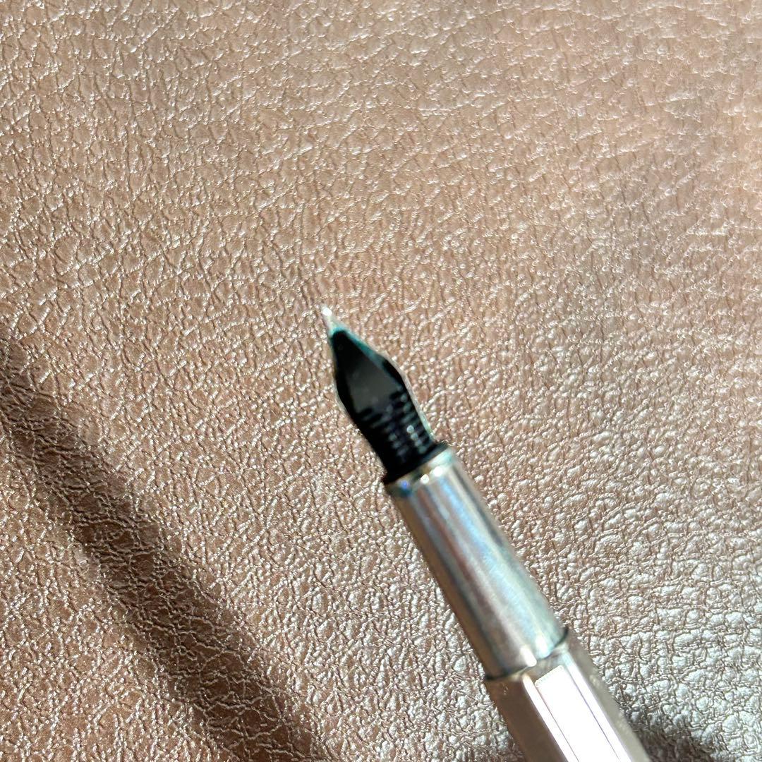 CARAN D'ACHE 万年筆 エクリドール シェブロン シルバー