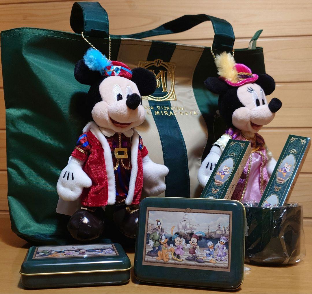 ディズニーホテルエクスクルーシブミラコスタ限定ミッキー＆ミニー付トートバッグ新品