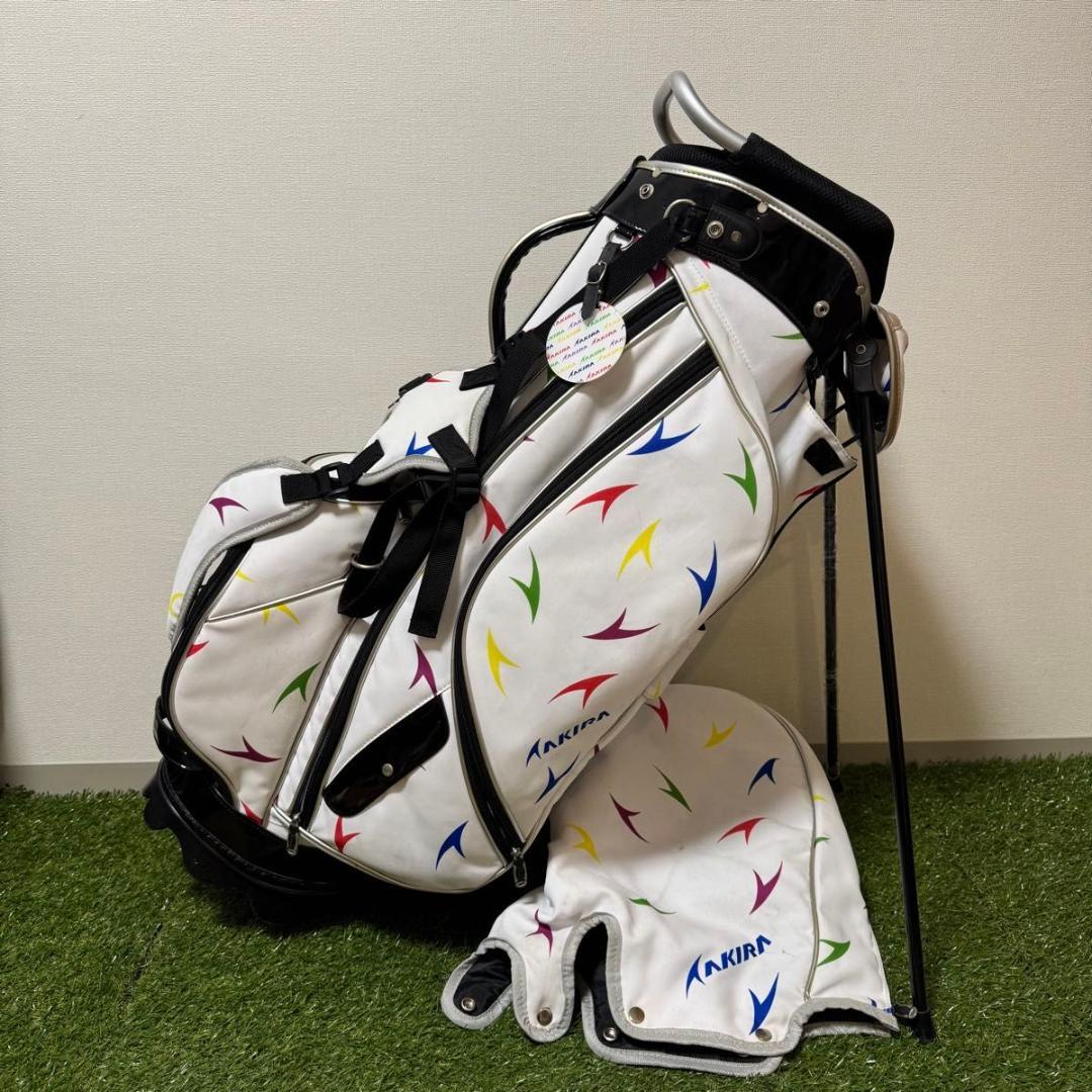 AKIRA アキラ キャディバッグ ゴルフバッグ スタンド式 2018年式