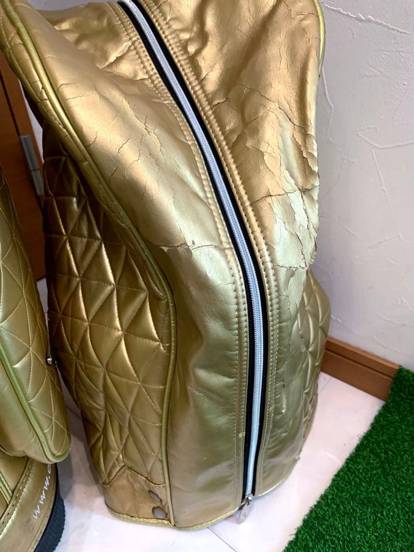 希少　完売　クレイジー　キャディバッグ　ゴールド